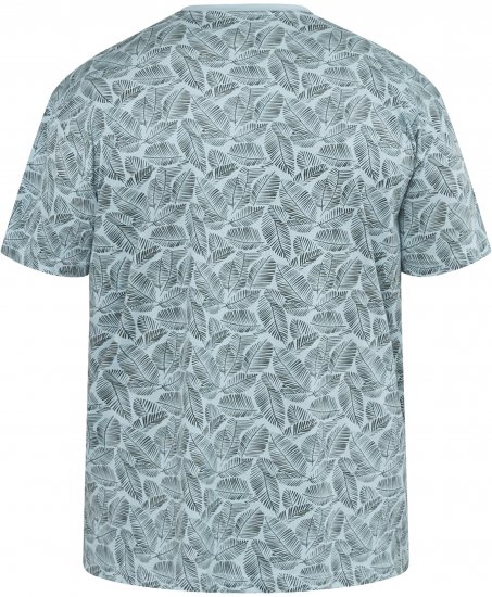 North Latitude 61318 All-Over Print T-Shirt Stofblauw - T-shirts - Grote Maten T-shirts Heren