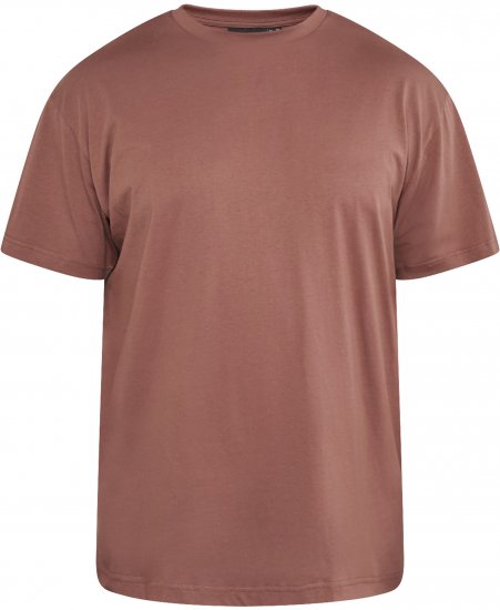North Latitude 61320 T-Shirt Met Rugprint Cognacbruin - T-shirts - Grote Maten T-shirts Heren