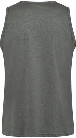 North Latitude 61323 Tanktop Slub Donker Stofgroen - T-shirts - Grote Maten T-shirts Heren