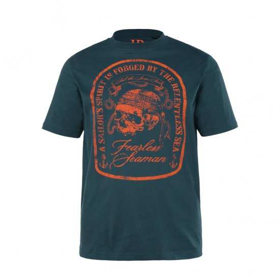 JP1880 T-Shirt Fearless Seaman Blue - T-shirts - Grote Maten T-shirts Heren