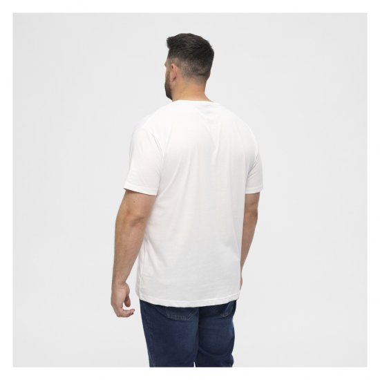 North Latitude T-Shirt O-Neck White - T-shirts - Grote Maten T-shirts Heren