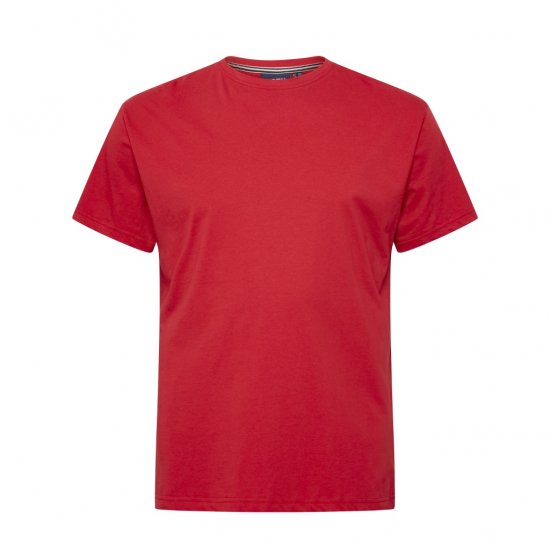 North Latitude T-Shirt O-Neck Red - T-shirts - Grote Maten T-shirts Heren