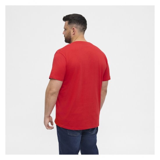 North Latitude T-Shirt O-Neck Red - T-shirts - Grote Maten T-shirts Heren