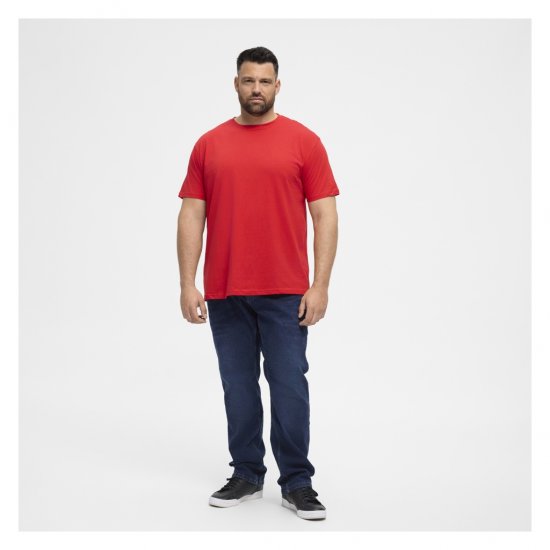 North Latitude T-Shirt O-Neck Red - T-shirts - Grote Maten T-shirts Heren
