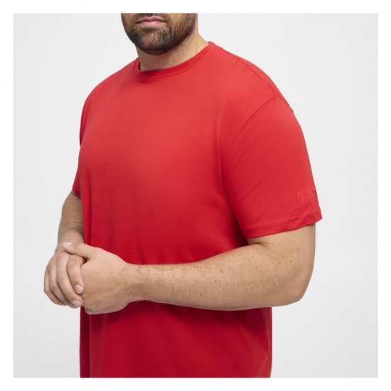 North Latitude T-Shirt O-Neck Red - T-shirts - Grote Maten T-shirts Heren
