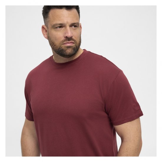 North Latitude T-Shirt O-Neck Bordeaux - T-shirts - Grote Maten T-shirts Heren