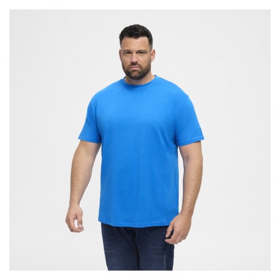 North Latitude T-Shirt O-Neck Cobolt Blue - T-shirts - Grote Maten T-shirts Heren