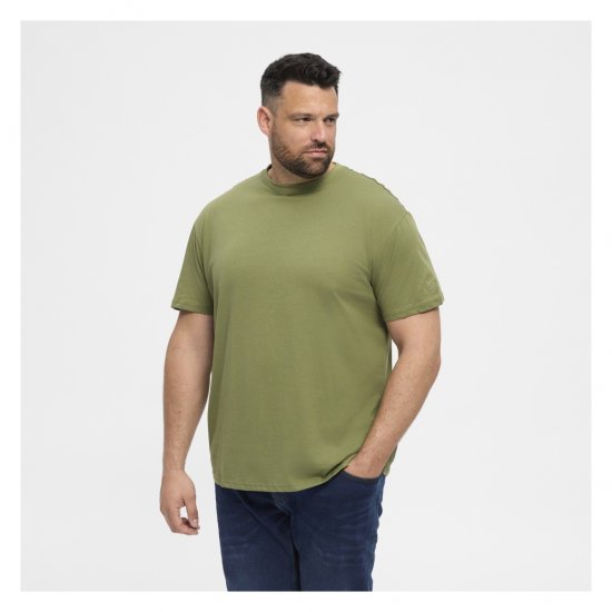 North Latitude T-Shirt O-Neck Olive Green - T-shirts - Grote Maten T-shirts Heren