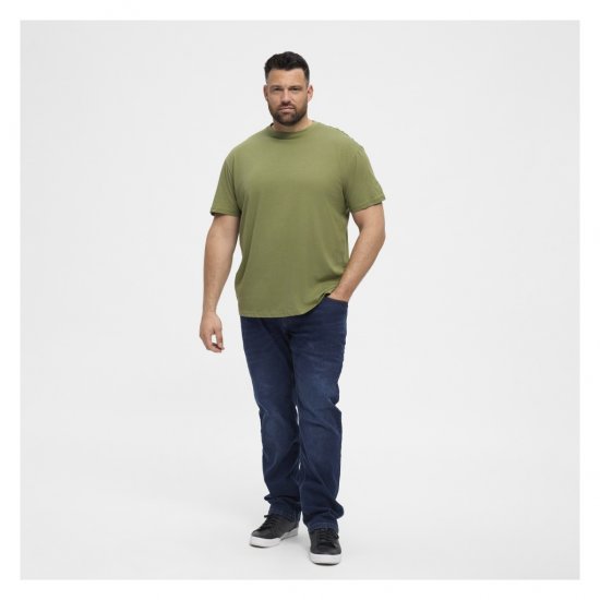 North Latitude T-Shirt O-Neck Olive Green - T-shirts - Grote Maten T-shirts Heren