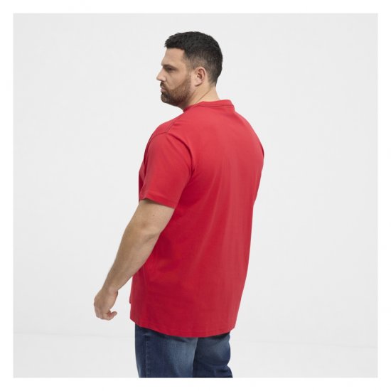 North Latitude Logo T-Shirt Red - T-shirts - Grote Maten T-shirts Heren