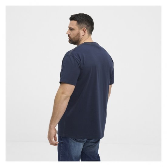 North Latitude Logo T-Shirt Navy - T-shirts - Grote Maten T-shirts Heren