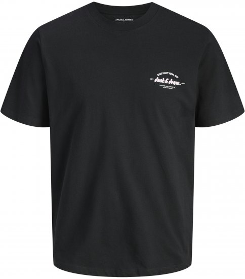 Jack & Jones Brandon T-Shirt Black - T-shirts - Grote Maten T-shirts Heren