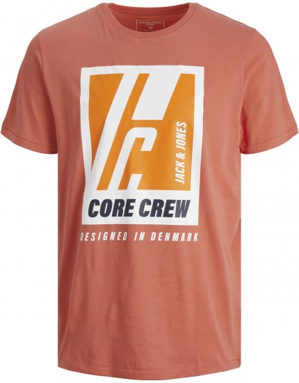 Jack & Jones Spring Logo T-Shirt Pink - T-shirts - Grote Maten T-shirts Heren