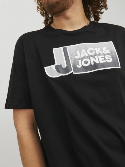 Jack & Jones Logan T-Shirt Black - T-shirts - Grote Maten T-shirts Heren