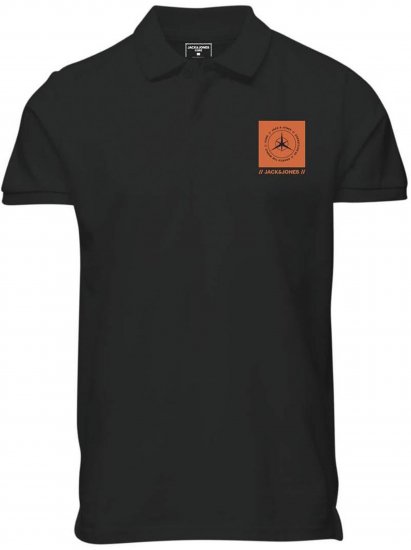 Jack & Jones Conrad Polo Short Sleeve Black - Polo shirts - Grote Maten Poloshirts Heren