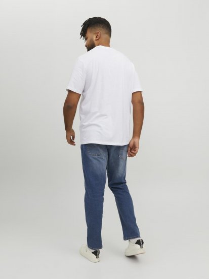 Jack & Jones Conrad T-Shirt White - T-shirts - Grote Maten T-shirts Heren