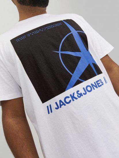 Jack & Jones Conrad T-Shirt White - T-shirts - Grote Maten T-shirts Heren