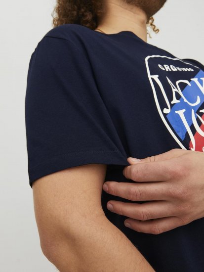 Jack & Jones Codyy T-Shirt Navy - T-shirts - Grote Maten T-shirts Heren