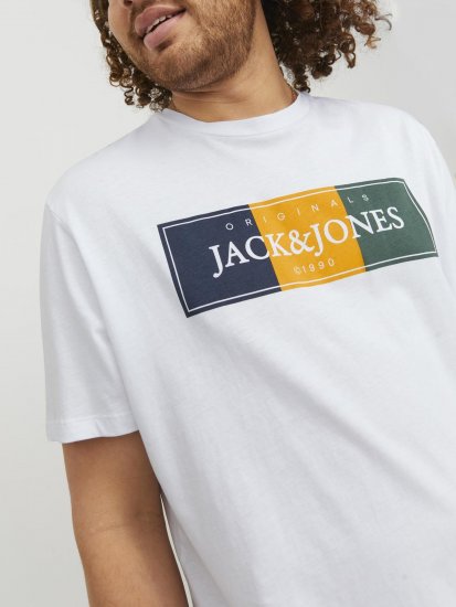 Jack & Jones Codyy T-Shirt White - T-shirts - Grote Maten T-shirts Heren