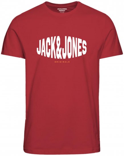 Jack & Jones Marque T-Shirt Red - T-shirts - Grote Maten T-shirts Heren