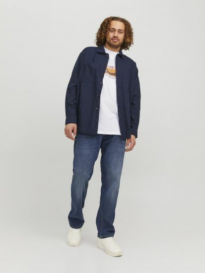 Jack & Jones Copenhagen Photo T-Shirt White - T-shirts - Grote Maten T-shirts Heren