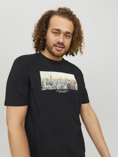 Jack & Jones Copenhagen Photo T-Shirt Black - T-shirts - Grote Maten T-shirts Heren