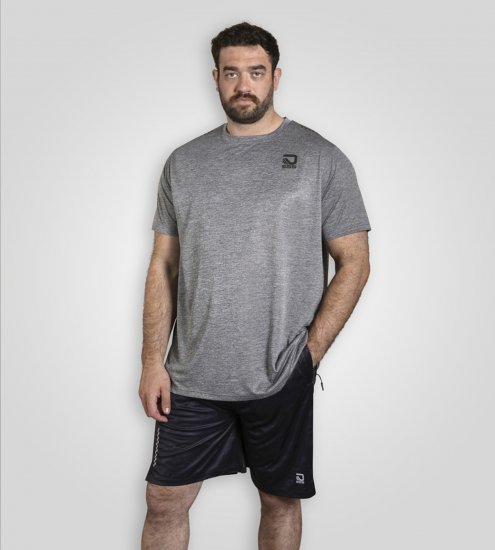 D555 Retford T-Shirt Lightweight Peach Finished Grey - T-shirts - Grote Maten T-shirts Heren