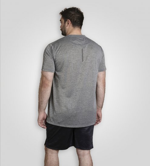 D555 Retford T-Shirt Lightweight Peach Finished Grey - T-shirts - Grote Maten T-shirts Heren