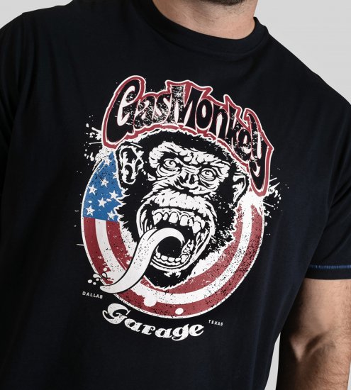 D555 Birkenhead T-Shirt Gas Monkey Garage Navy - T-shirts - Grote Maten T-shirts Heren