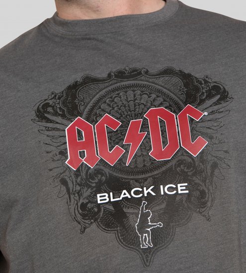 D555 Clydebank T-Shirt Official AC/DC Black Ice Grey - T-shirts - Grote Maten T-shirts Heren
