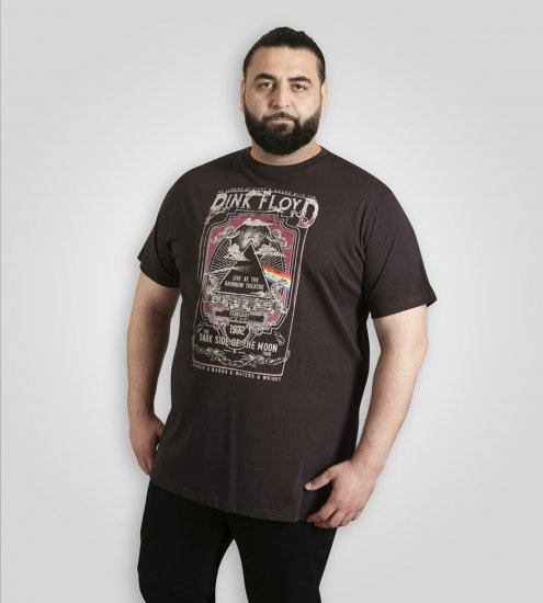 D555 Blackpool T-Shirt Official Pink Floyd Black - T-shirts - Grote Maten T-shirts Heren