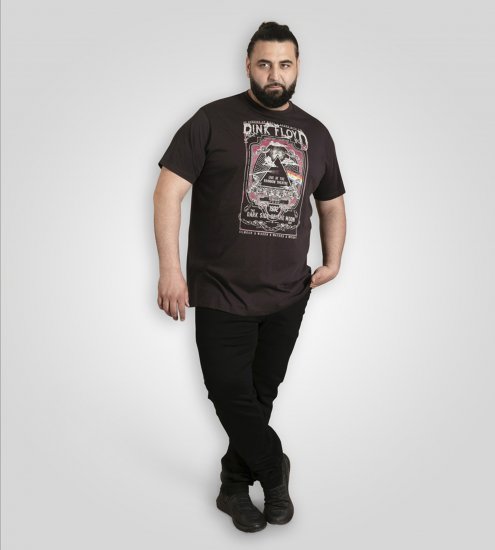 D555 Blackpool T-Shirt Official Pink Floyd Black - T-shirts - Grote Maten T-shirts Heren