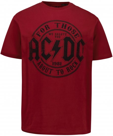 JP1880 AC/DC T-Shirt Rust Red - Band T-shirts - 