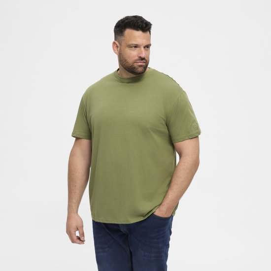 North Latitude T-Shirt O-Neck Olive Green TALL - TALL T-shirts - Extra lange T-shirts voor heren