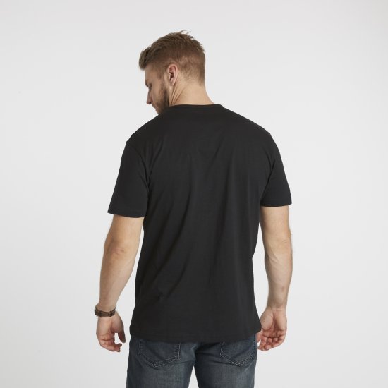 North Latitude Denim Printed T-Shirt Black TALL - TALL T-shirts - Extra lange T-shirts voor heren