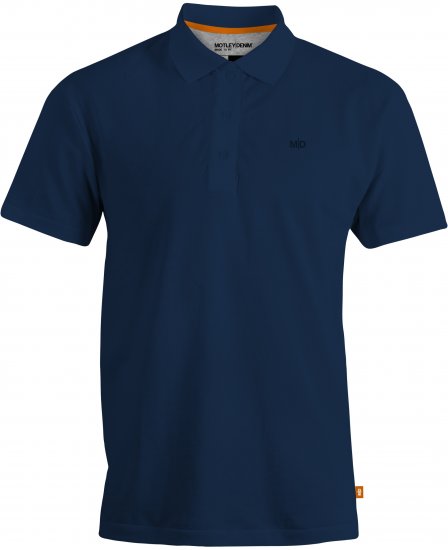 Motley Denim Bratislava Polo Navy - Polo shirts - Grote Maten Poloshirts Heren