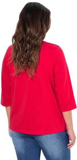 Ulla Popken City Name Graphic Tee Lychee - Bedrukte T-shirts voor dames - 