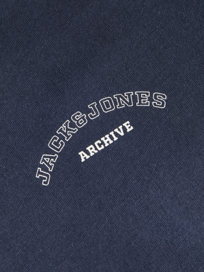 Jack & Jones College Logo Crew Neck T-Shirt Blue - T-shirts - Grote Maten T-shirts Heren