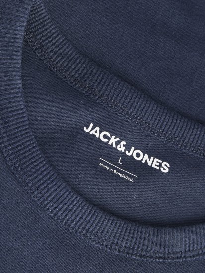 Jack & Jones College Logo Crew Neck T-Shirt Blue - T-shirts - Grote Maten T-shirts Heren
