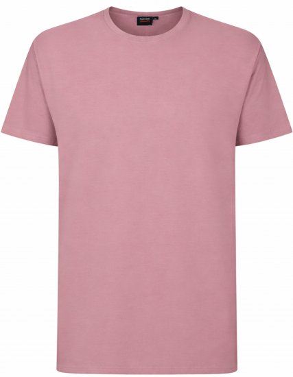 Espionage T015 Plain T-Shirt Pink - T-shirts - Grote Maten T-shirts Heren