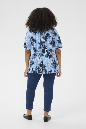 Kaffe Curve Aliana Tunic Blue Flower Animal - Tunieken - 