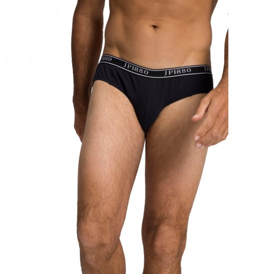 JP1880 Briefs Stretch Cotton 2-Pack Black - Ondergoed & zwem - Grote Maten Ondergoed Heren