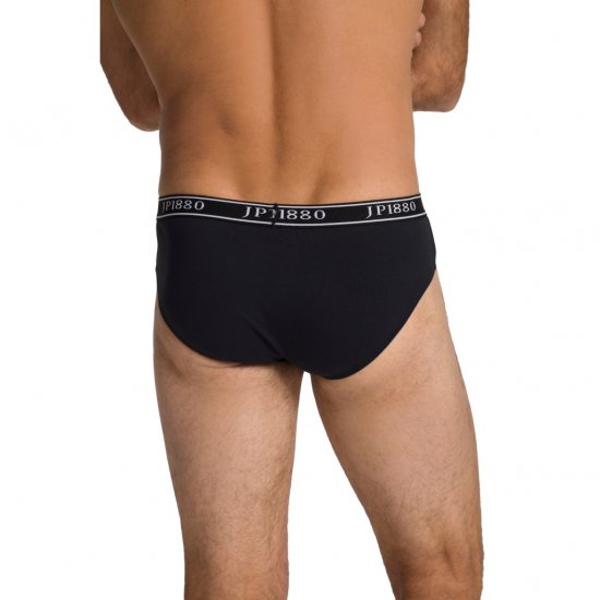 JP1880 Briefs Stretch Cotton 2-Pack Black - Ondergoed & zwem - Grote Maten Ondergoed Heren