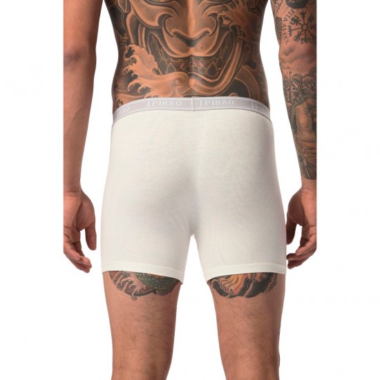 JP1880 Boxershorts Flexnamic OEKO-TEX Mid 2-Pack Grey/Off-White - Ondergoed & zwem - Grote Maten Ondergoed Heren