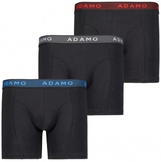 Adamo Jerry Maxi Boxers 703 Black 3-pack - Ondergoed & zwem - Grote Maten Ondergoed Heren