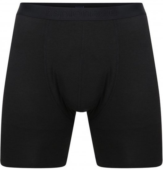 Espionage U010D Bamboo Trunks 2-Pack Black - Boxershorts - Grote Maten Boxershorts Heren