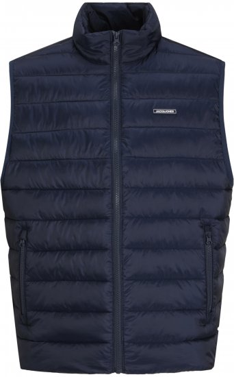 Jack & Jones Louis Light Bodywarmer Puffer Gilet Navy - Bodywarmers - Bodywarmers in grote maten