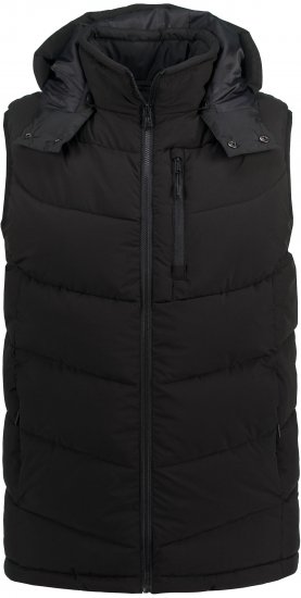 JP1880 Quilted Gilet DownTouch Padding Black - Jassen - Grote Maten Herenjassen