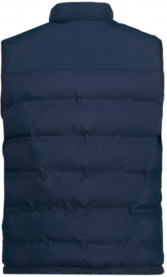 JP1880 Quilted Gilet Stand-up Collar Navy - Jassen - Grote Maten Herenjassen