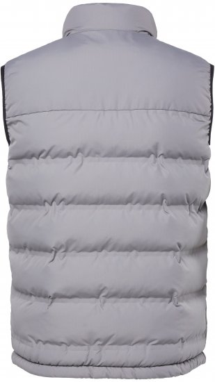 JP1880 Quilted Vest Outdoor Stand-up Collar Grey - Jassen - Grote Maten Herenjassen